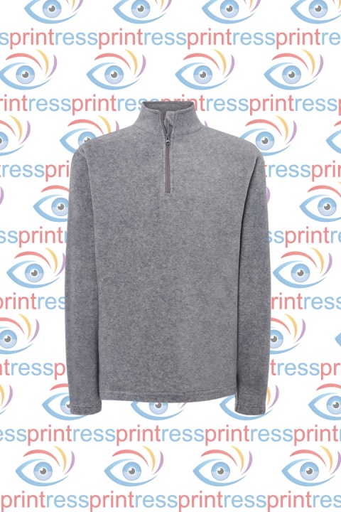 Krótki zamek grey melange